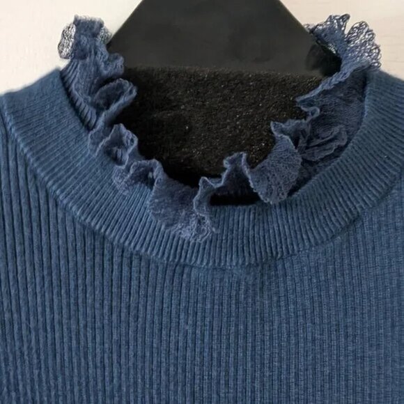 Ted Baker | Dvana ribbed turtleneck with frilled detail - Picture 5 of 14